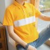 Short-sleeved Mens T-shirt Loose Collar Cotton Golf T-Shirts