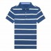 Summer Mens Short-sleeved T-shirts Youth Striped Loose Golf Shirts