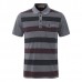 Mens Striped Printed Soft Cotton T-shirts Casual Turn-down Collar Golf Shirt