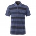 Mens Striped Printed Soft Cotton T-shirts Casual Turn-down Collar Golf Shirt