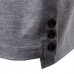 Mens Fashion Turn Down Collar Buttons Long Sleeve T-shirts