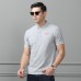 Mens New Business Cotton Short Sleeve Embroidered Golf Casual T-Shirts