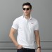 Mens New Business Cotton Short Sleeve Embroidered Golf Casual T-Shirts