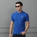 Mens New Business Cotton Short Sleeve Embroidered Golf Casual T-Shirts