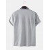 Mens Color Block Half Open Button Casual Golf Shirts