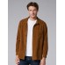 Mens Corduroy Chest Pocket Long Sleeve Comfy Casual Shirts