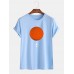 Mens Sun & Planet Graphic Printed Daily Casual Short Sleeve T-Shirts