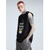Men 100% Cotton Easter Eggs Graffiti Loose Fit Soft Breathable All Matched Tank