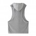 Stylish Mens Hooded Sleeveless Loose Fitness Vest