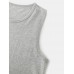 Mens Solid Color Sleeveless Casual Tank Tops