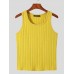 Mens Cable Knitted Pit Striped Slim Fit Stretch Tank Top