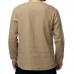 Charmkpr Mens Loose Long Sleeve Cotton Linen Tops Breathable Antibacterial Vintage T-Shirts