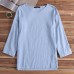 Mens Vintage Chinese Style Solid Color Casual Loose Tops