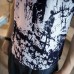 INCERUN Mens V Neck Ink Printing Chinese Style Casual Cotton Short Sleeve Tops Tees