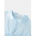 Mens Cotton linen Breathable Solid Color Short Sleeve Henley Shirts