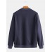 Mens Plus Velvet Crew Neck Sweaters Youth Handsome Warm Thick Bottoming Shirt