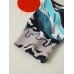 Mens Sea Landscape Print Pocket Long Sleeve Ukiyoe Hoodies