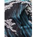 Mens Sea Landscape Print Pocket Long Sleeve Ukiyoe Hoodies