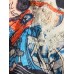 Mens Comics Element Print Long Sleeve Ukiyo Drawstring Hoodies