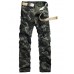 Men's Pants Tactical Cargo Trousers Zipper Pocket Multiple Pockets Camouflage Full Length Pants Daily Holiday Cargo Casual / Sporty Camouflage Army Green Camouflage Gray Inelastic / Spring