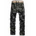 Men's Pants Tactical Cargo Trousers Zipper Pocket Multiple Pockets Camouflage Full Length Pants Daily Holiday Cargo Casual / Sporty Camouflage Army Green Camouflage Gray Inelastic / Spring
