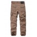 Men's Straight Cargo Pants Tactical Cargo Patchwork Multi Pocket Solid Color Full Length Pants Daily Wear Streetwear 100% Cotton Casual Classic ArmyGreen Black / Spring / Fall