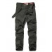 Men's Straight Cargo Pants Tactical Cargo Patchwork Multi Pocket Solid Color Full Length Pants Daily Wear Streetwear 100% Cotton Casual Classic ArmyGreen Black / Spring / Fall