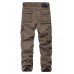 Men's Straight Cargo Pants Tactical Cargo Patchwork Multi Pocket Solid Color Full Length Pants Daily Wear Streetwear 100% Cotton Casual Classic ArmyGreen Black / Spring / Fall