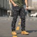 Men's Straight Camouflage Cargo Pants Tactical Cargo Pants Sports Outdoor work wear trousers   full length pants comfortable