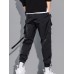 Men's Joggers Tactical Cargo Trousers Multiple Pockets Elastic Drawstring Design Solid Color Breathable Soft Pants Casual Daily Fashion Streetwear Black Blue / Elasticity