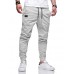 Men's Joggers Stylish Simple Sweatpants Casual Trousers Jogger Pants Solid Color With Elastic Waist Drawstring ArmyGreen Black Khaki Light gray Dark Gray