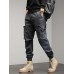 Men's Harem Hip Hop Techwear Streetwear Tactical Joggers Cargo Pants Casual Functional Overalls Jeans Trousers Green