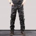 Men's Straight Tactical Cargo Trousers Pocket Multiple Pockets Solid Color Comfort Breathable Full Length Pants Casual Basic Cargo Gray Green Grass Green Inelastic