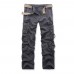 Men's Outdoor Vintage Washed Cotton Washed Multi-pocket Tactical Pants multi-pocket cargo pants straight pants trousers work pants khaki green