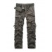 Men's Outdoor Vintage Washed Cotton Washed Multi-pocket Tactical Pants multi-pocket cargo pants straight pants trousers work pants khaki green