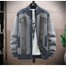 2022 Winter New Plush Thickened Large Men's Jacket Sweater Jacket Stand Collar Cardigan Top