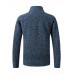 Men's Cardigan Jumper Knit Zipper Color Block Stand Collar Stylish Holiday Fall Winter Black Light gray XS S M / Long Sleeve / Machine wash / Unisex / Regular Fit / Long Sleeve