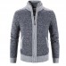 Men's Sweater Cardigan Jumper Knit Knitted Color Block Shirt Collar Stylish Casual Sport Daily Fall Winter Blue Light gray M L XL / Long Sleeve / Long Sleeve