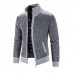 Men's Sweater Cardigan Jumper Knit Knitted Color Block Shirt Collar Stylish Casual Sport Daily Fall Winter Blue Light gray M L XL / Long Sleeve / Long Sleeve