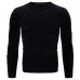 Men's Pullover Sweater Jumper Ribbed Knit Cropped Knitted Solid Color Crew Neck Stylish Basic Daily Holiday Fall Winter Black Coffee S M L / Cotton / Long Sleeve