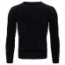 Men's Pullover Sweater Jumper Ribbed Knit Cropped Knitted Solid Color Crew Neck Stylish Basic Daily Holiday Fall Winter Black Coffee S M L / Cotton / Long Sleeve