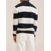 Men's Pullover Sweater Jumper Chunky Knit Cropped Knitted Striped Shirt Collar Stylish Basic Daily Holiday Fall Winter Navy Blue S M L / Long Sleeve / Long Sleeve / Weekend