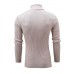 Men's Pullover Jumper Knit Retro Stylish Color Block Turtleneck Beaded Edge Sweaters Daily Holiday Winter White Black XS S M / Polyester / Elastic / Rib Fabrics / Long Sleeve / Machine wash