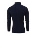 Men's Pullover Jumper Knit Retro Stylish Color Block Turtleneck Beaded Edge Sweaters Daily Holiday Winter White Black XS S M / Polyester / Elastic / Rib Fabrics / Long Sleeve / Machine wash