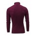 Men's Pullover Jumper Knit Retro Stylish Color Block Turtleneck Beaded Edge Sweaters Daily Holiday Winter White Black XS S M / Polyester / Elastic / Rib Fabrics / Long Sleeve / Machine wash