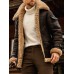 Men's Jacket Outdoor Street Daily Fall Winter Regular Coat Regular Fit Thermal Warm Windproof Breathable Streetwear Sporty Casual Jacket Long Sleeve Solid Color Pocket Black Khaki Red / Faux Leather