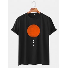 Mens Sun & Planet Graphic Printed Daily Casual Short Sleeve T-Shirts
