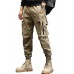 Men's Harem Hip Hop Techwear Streetwear Tactical Joggers Cargo Pants Casual Functional Overalls Jeans Trousers Green